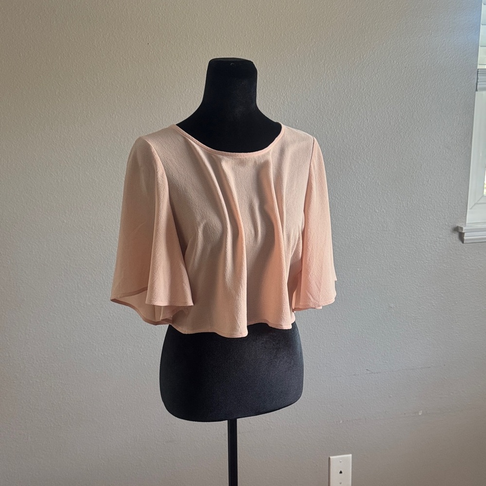 bebe Soft Peach Women's Blouse